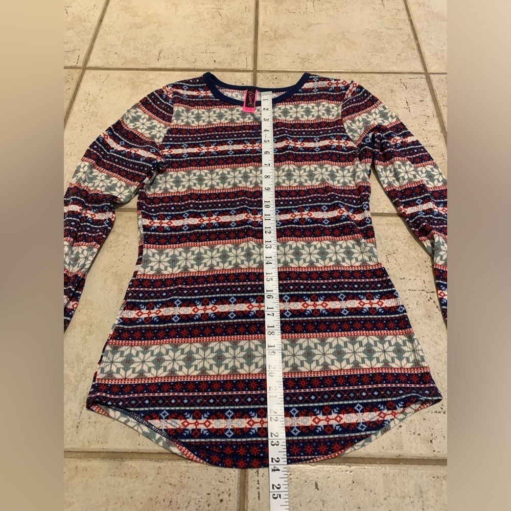 La Senza Fair Isle Thermal Pajama Set - Size M - Picture 12 of 12